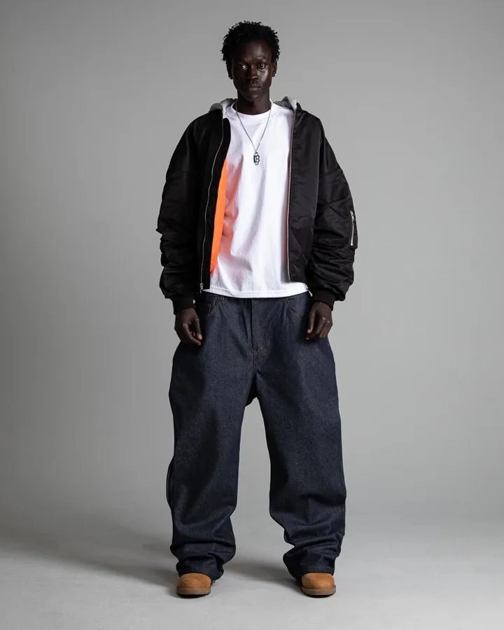 Shaka Wear ドロップショルダー ボンバージャケット