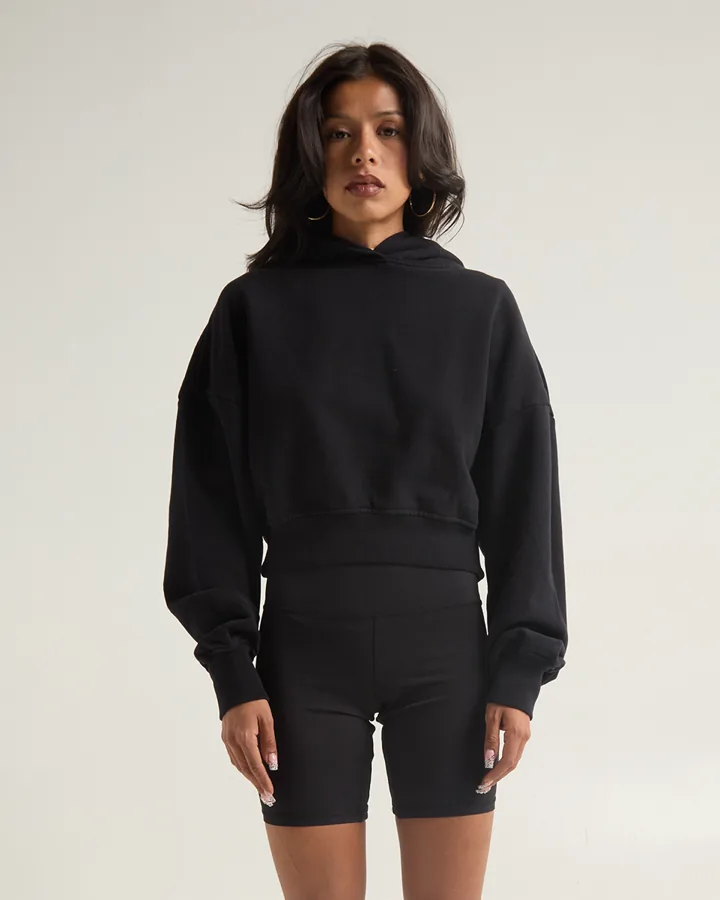 Shaka Wear ウィメンズ 後染め クロップド フーディ